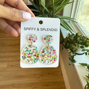 🍒 2/$20 - Confetti Acrylic Statement Earrings